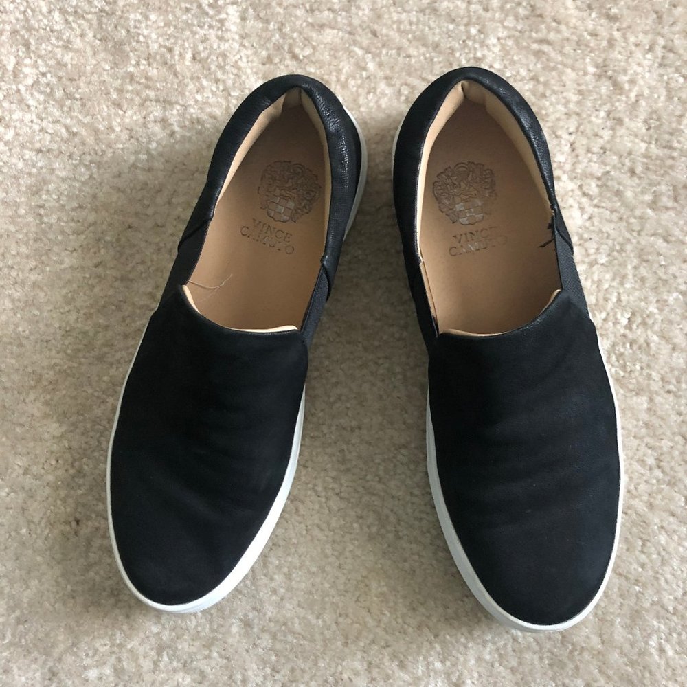 Vince Camuto Women's Black Slip-on Sneaker